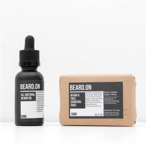 Beard.On Beard Oil And Beard & Face Charcoal Soap: The Beard Conditioning Combo Pack